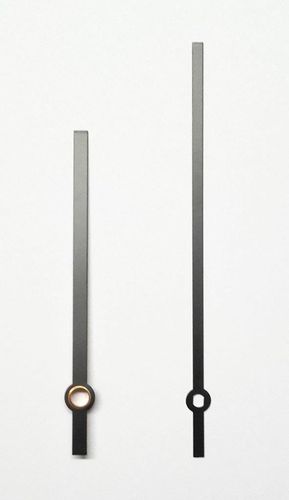 Aiguilles de remplacement en métal noir pour horloge à mouvement à quartz entre 24 mm et 130 mm 76mm Black Ornate Noir Métal 