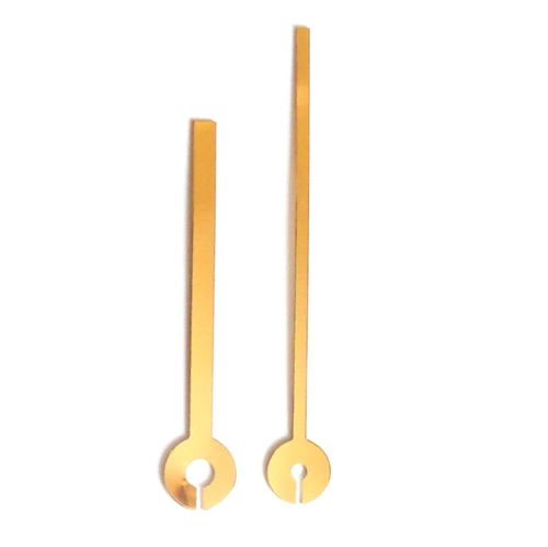 Pair of clock hands for small round quartz movements