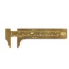 Brass sliding gauge